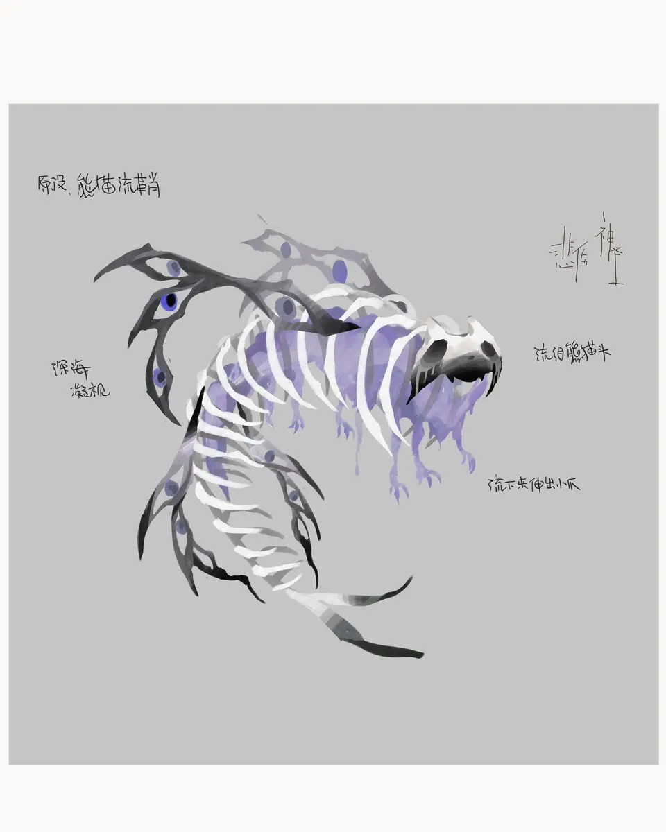 白夜枭作品 · 白齿虎魇 Tigris albidens（异骸百相）