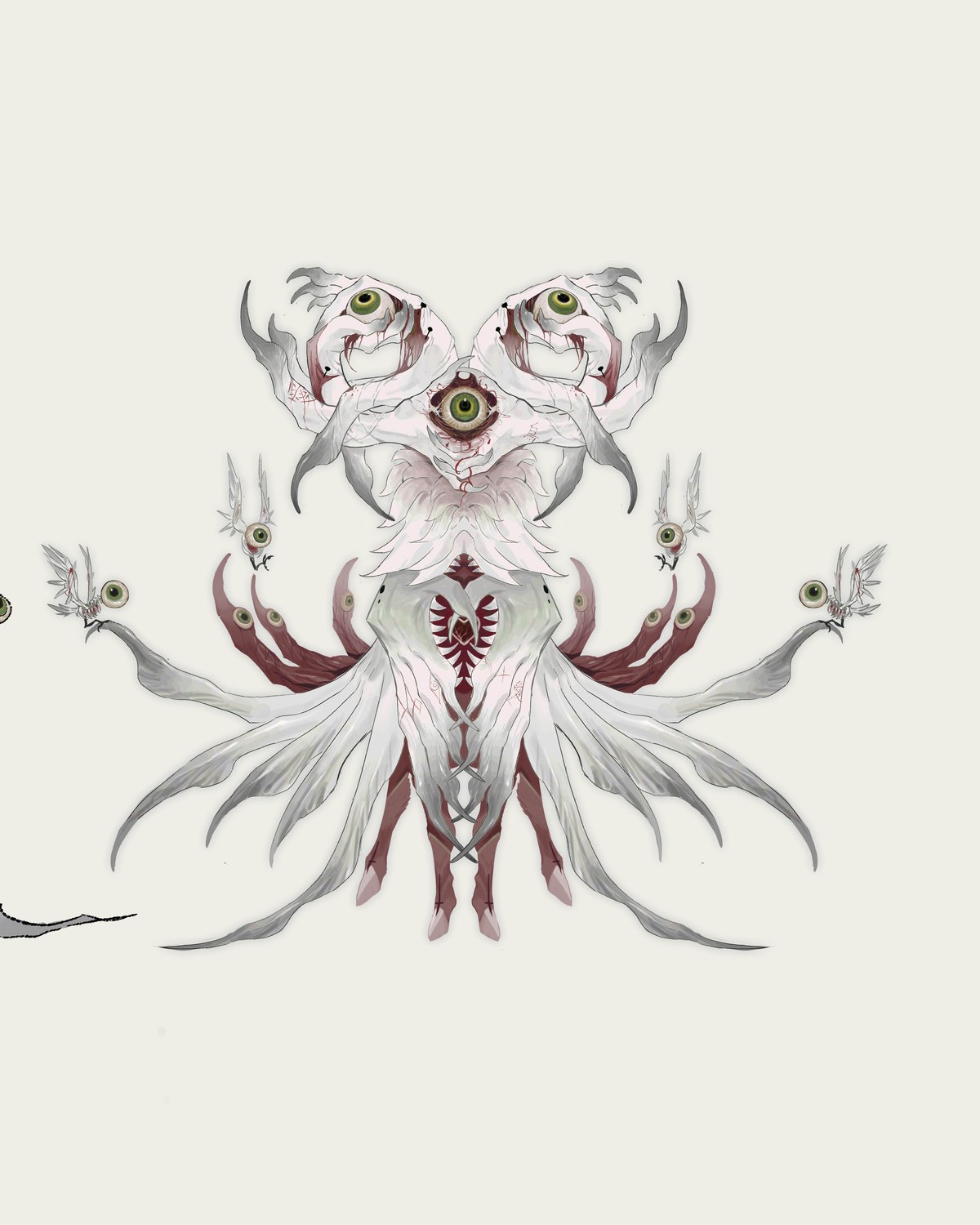 白夜枭作品 · 百瞳 Centoculus vigil（概念设定稿）